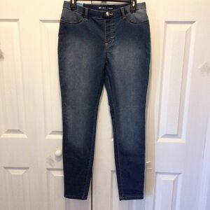 Lee Womens Easy Fit Dark Wash Denim Houston Legging Size Small
